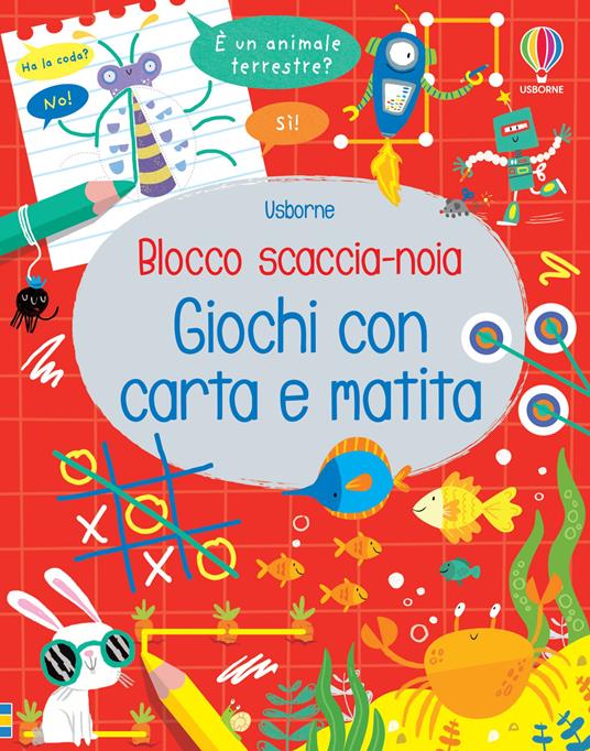 Giochi con carta e matita. Blocco scaccia-noia cover